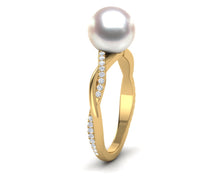 Load image into Gallery viewer, Akoya Pearl Braid Ring