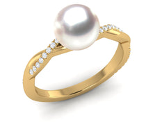 Load image into Gallery viewer, Akoya Pearl Braid Ring
